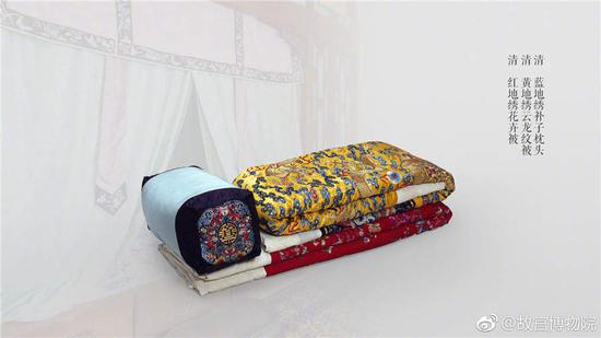 Ancient beddings from Palace Museum's collection
