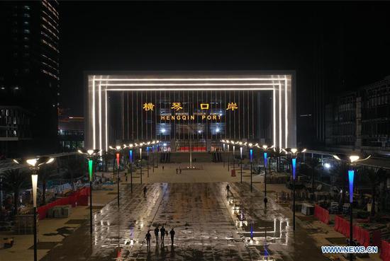 Hengqin Port under construction in China's Guangdong