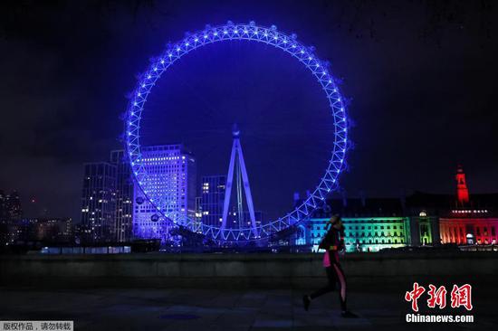 London's landmarks light up in blue to salute NHS staff battling COVID-19