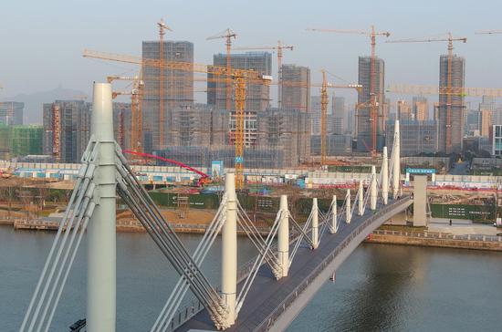 Construction of world's longest span inverted fink truss bridge completed