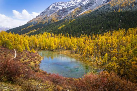 Autumn scenery of Majiagou Scenic Area in SW China