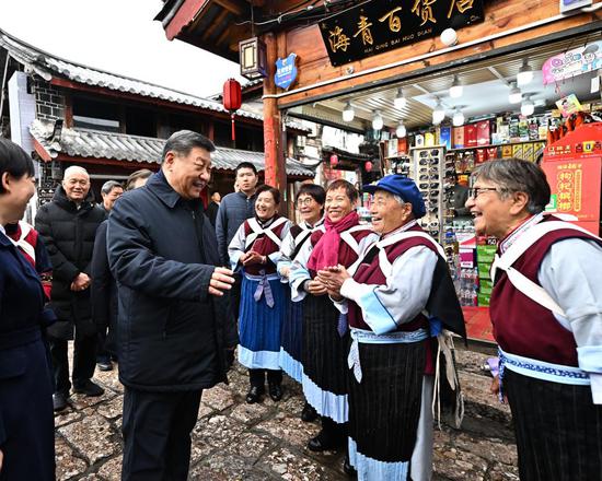 Xi inspects southwest China's Yunnan Province